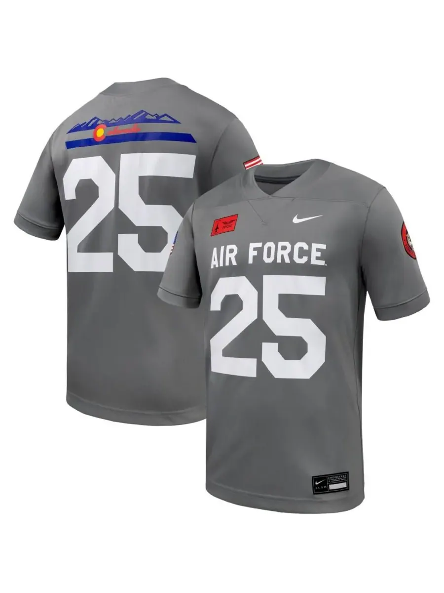 Nike Мужская серая футболка Air Force Falcons APLS Fighting Falcon Collection, размер 25