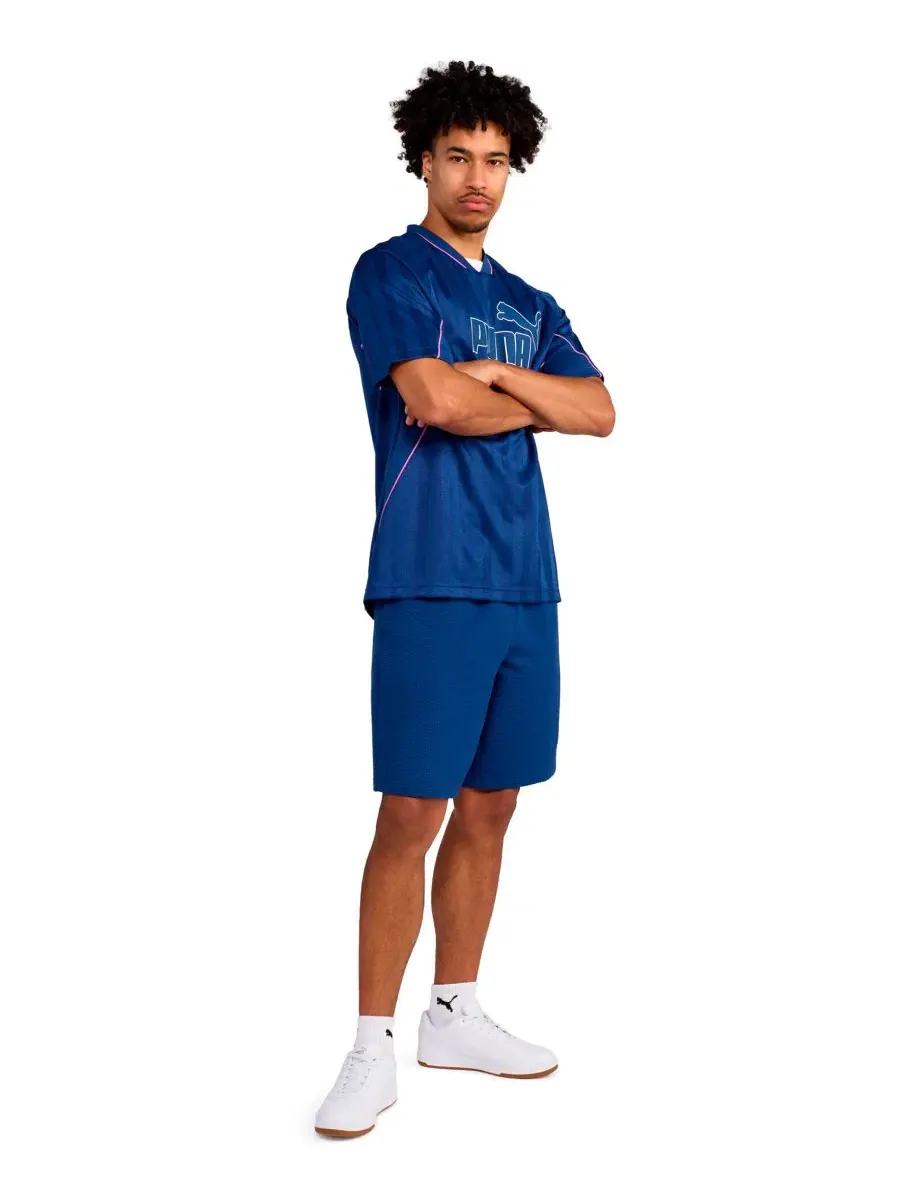 Футболка с V-образным вырезом и принтом Sport Stripe Puma, Lemon Meringue — изображение 4 из 4
