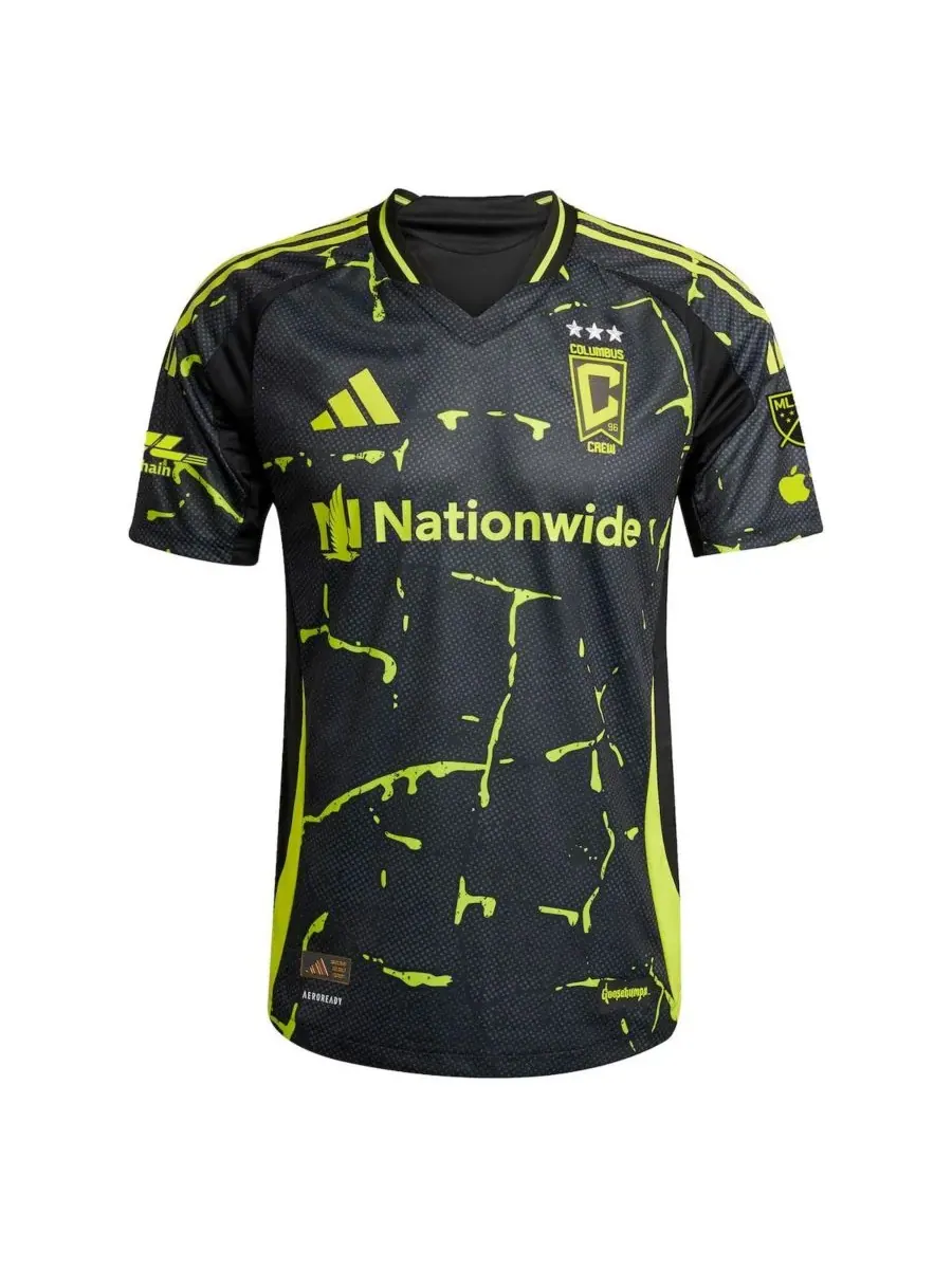 Adidas Мужская черная футболка Darlington Nagbe Columbus Crew 2025 The Goosebumps Kit, оригинальная — изображение 2 из 3