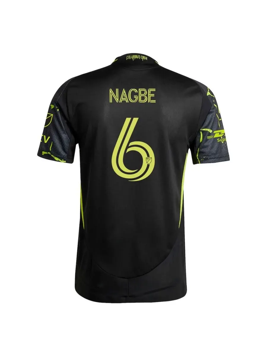 Adidas Мужская черная футболка Darlington Nagbe Columbus Crew 2025 The Goosebumps Kit, оригинальная — изображение 3 из 3
