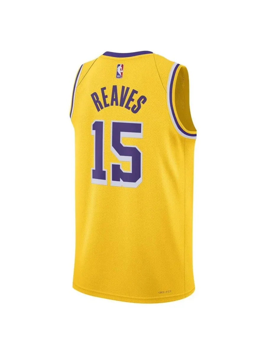 Мужская и женская золотая майка Остина Ривза из команды Los Angeles Lakers Swingman - Icon Edition — изображение 2 из 3