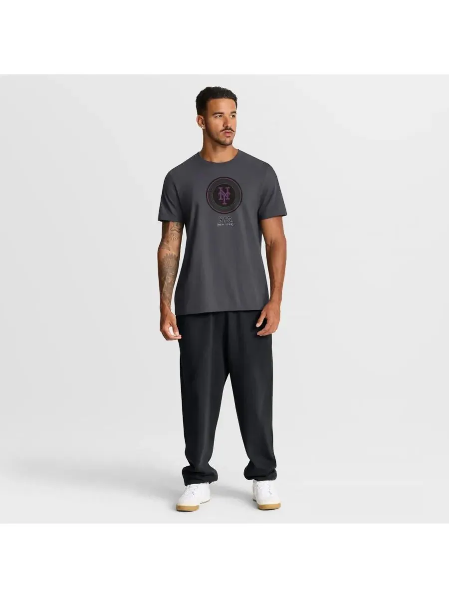 Nike Мужская футболка с логотипом New York Mets City Connect цвета антрацит — изображение 3 из 3, серый