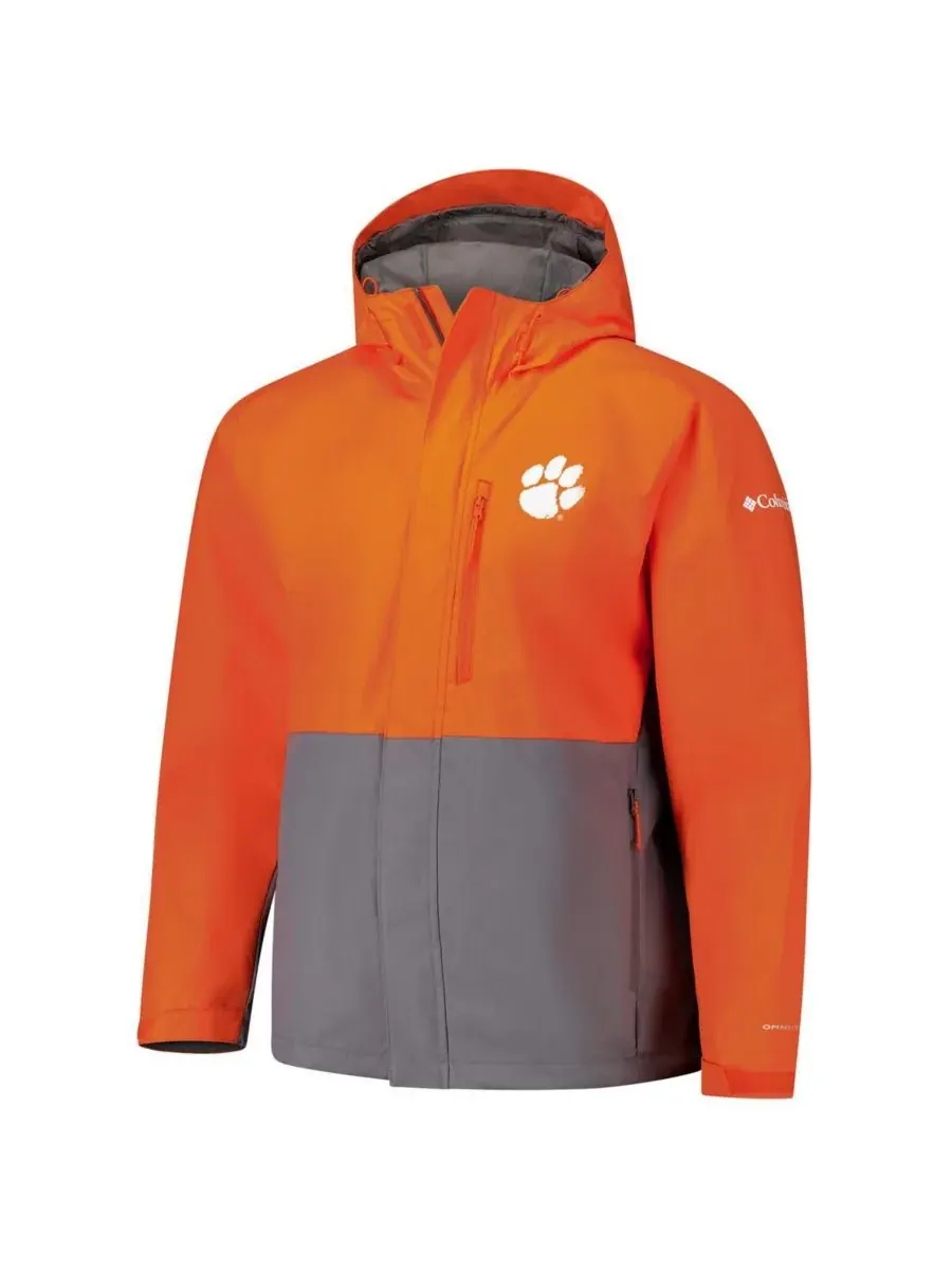 Columbia Мужская оранжевая куртка Clemson Tigers Field Bound Omni-Tech на молнии — изображение 3 из 3, оранжевый