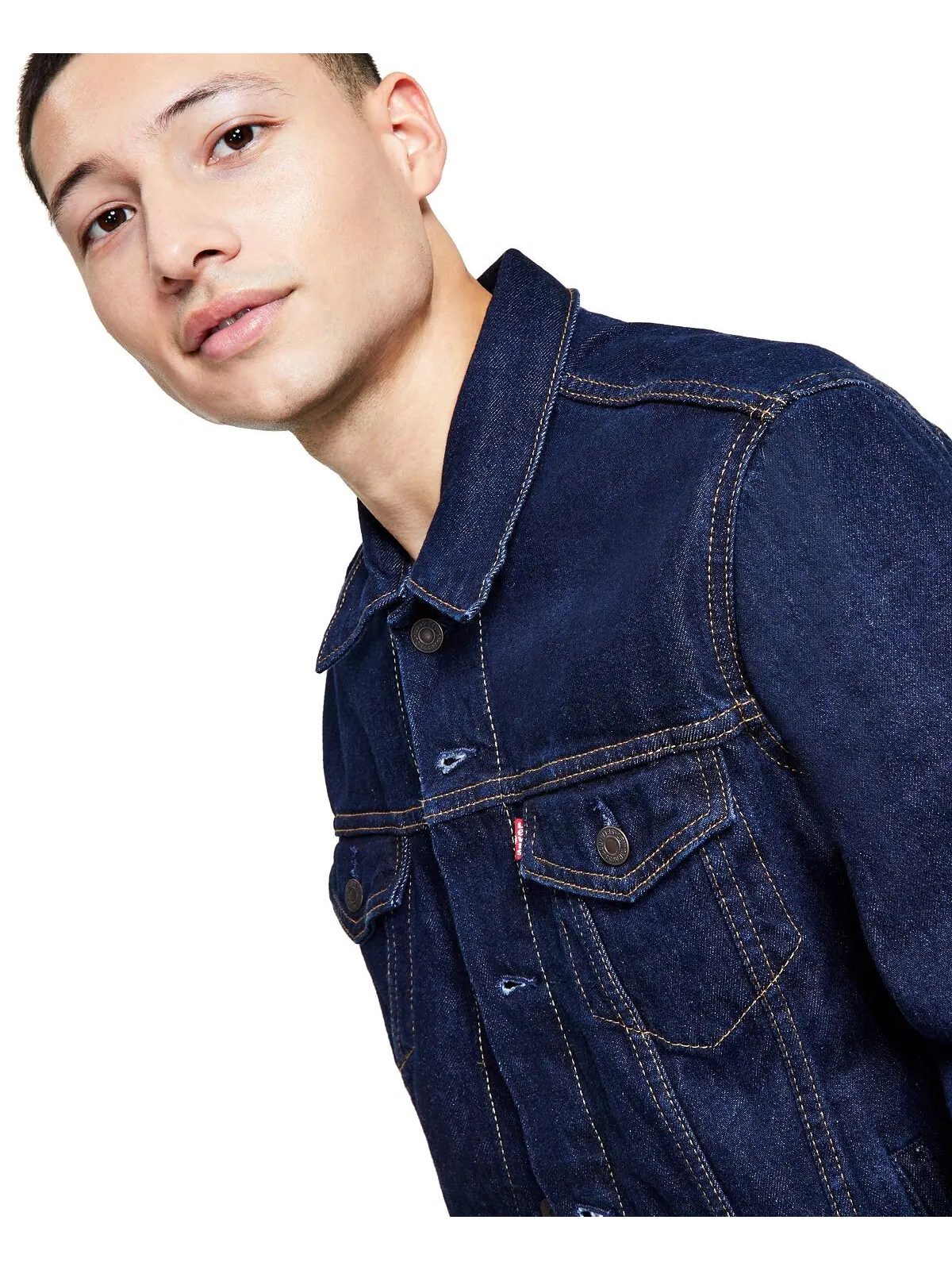 Куртка Levi's Regular Fit Non-Stretch Denim — изображение 3 из 4, выцветший
