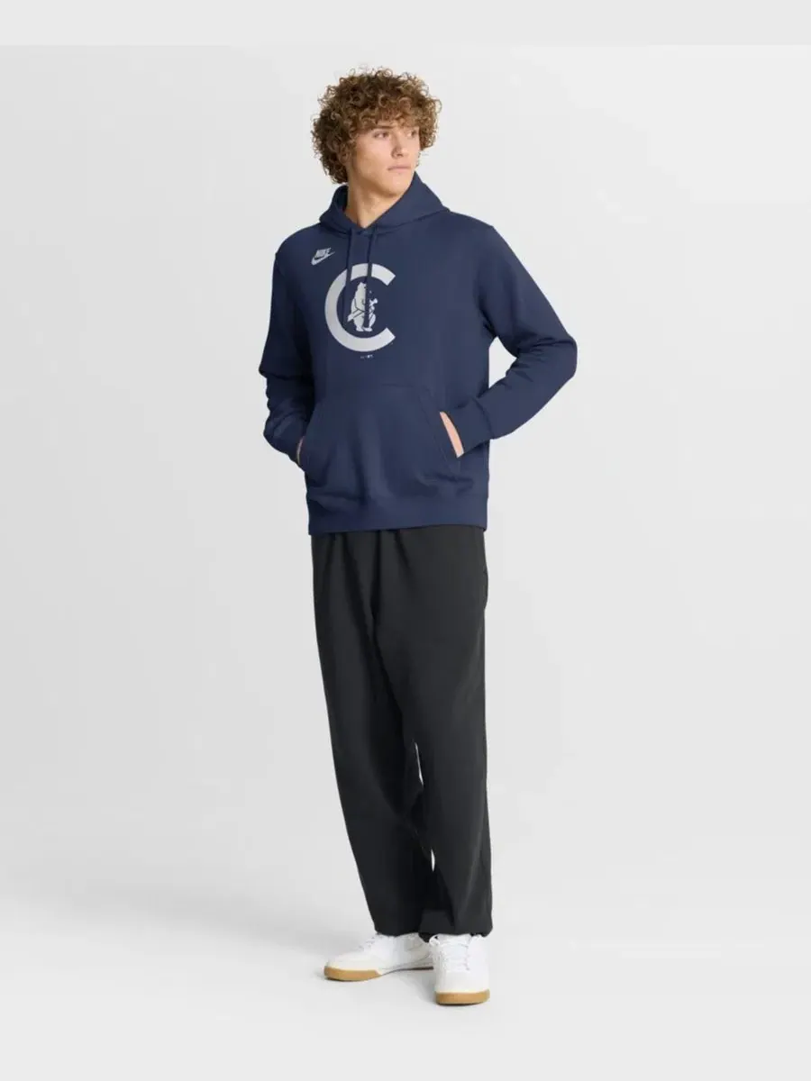 Худи с логотипом Cooperstown Collection Logo Club Nike — изображение 3 из 4, темно-синий