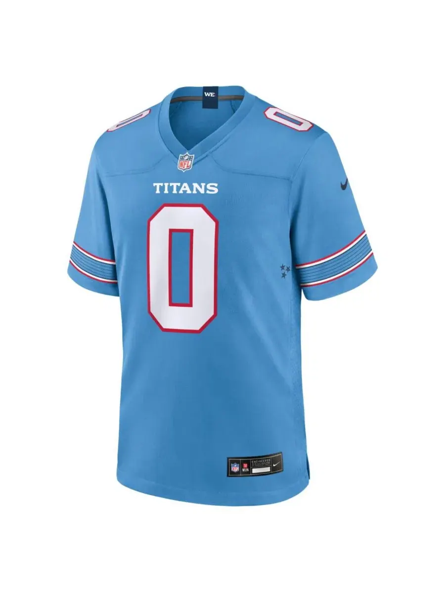 Игровая футболка Calvin Ridley Light Blue Tennessee Titans Game Nike — изображение 2 из 3, светлый синий