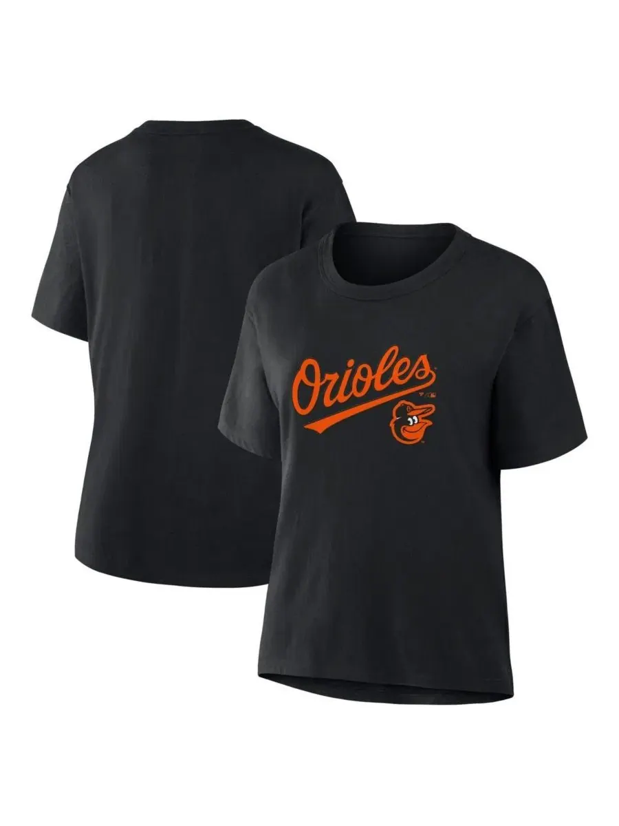 Футболка женская с принтом Baltimore Orioles Lockup Legacy Fanatics