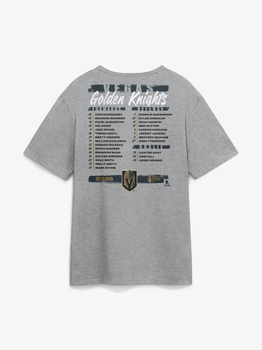 Футболка с коротким рукавом для болельщиков Vegas Golden Knights Fanatics — изображение 3 из 3, серый