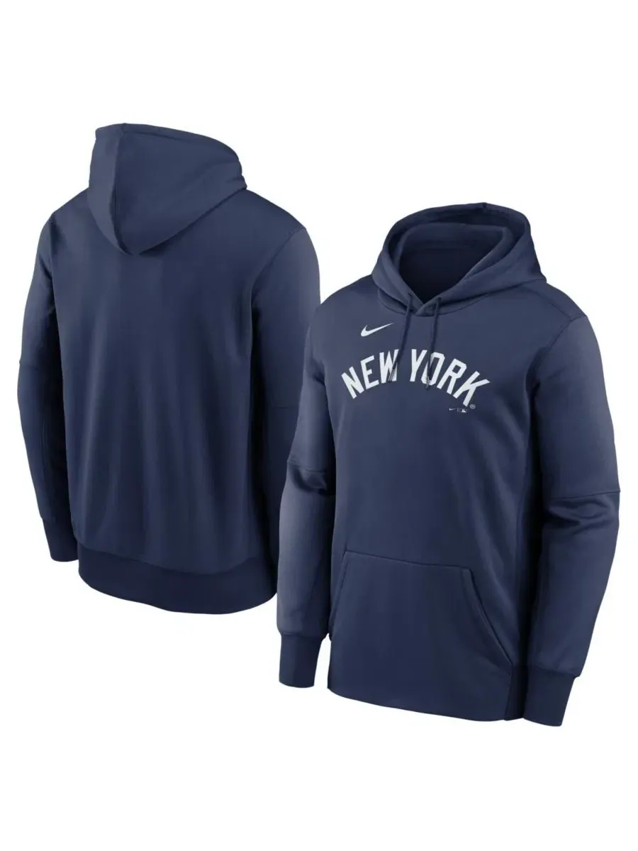 Худи Nike Therma с длинным рукавом, с принтом New York Yankees