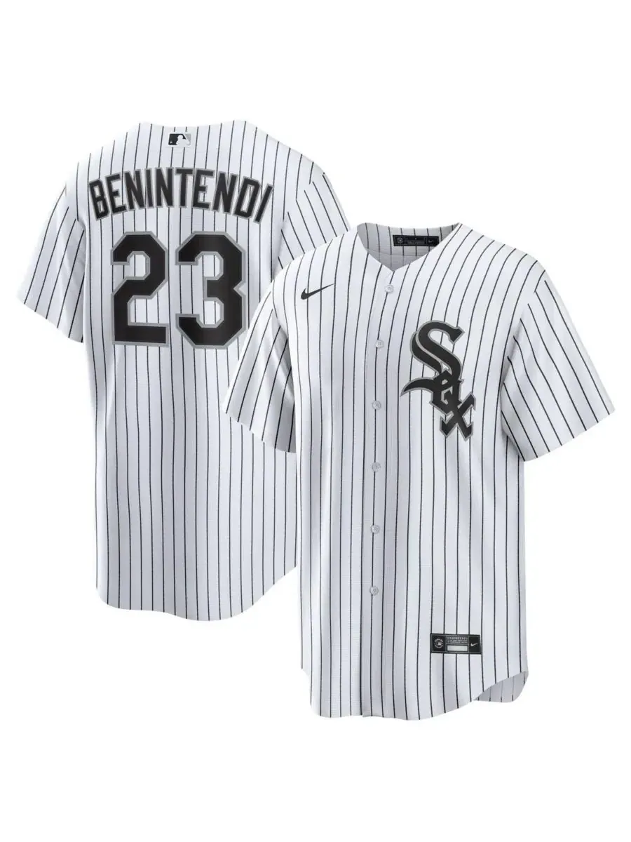 Игровая футболка Andrew Benintendi White/Black Chicago White Sox Home Player Jersey Nike