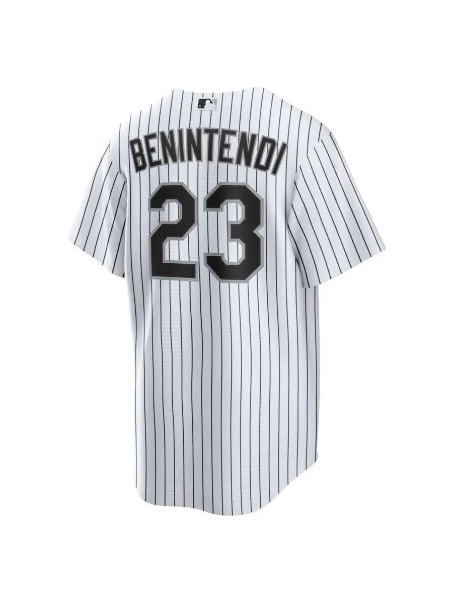 Игровая футболка Andrew Benintendi White/Black Chicago White Sox Home Player Jersey Nike — изображение 2 из 3, белый черный