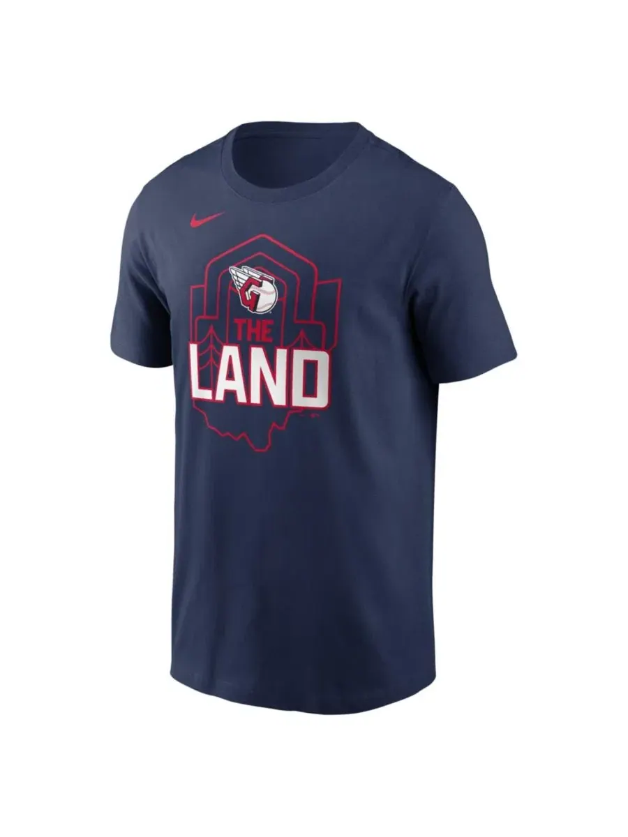 Футболка с коротким рукавом Cleveland Guardians Local Nike — изображение 2 из 3, темно-синий