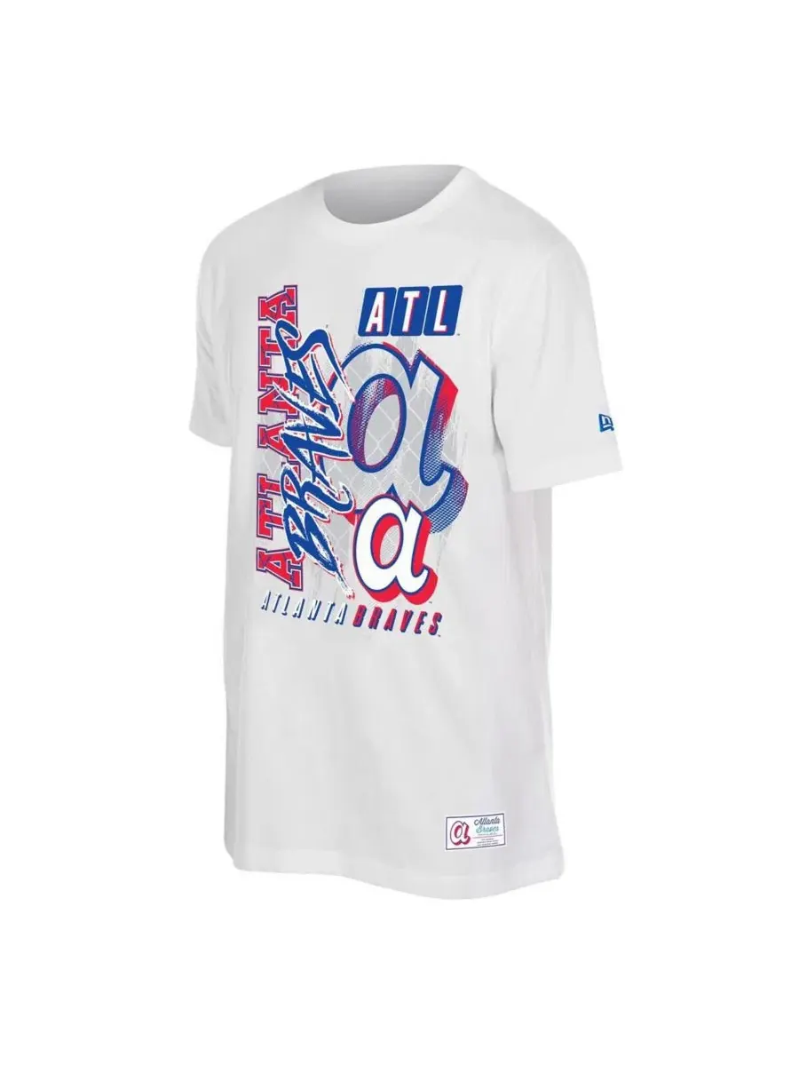 Футболка с принтом Atlanta Braves 2026 City Connect Photo Real New Era — изображение 4 из 4, белый