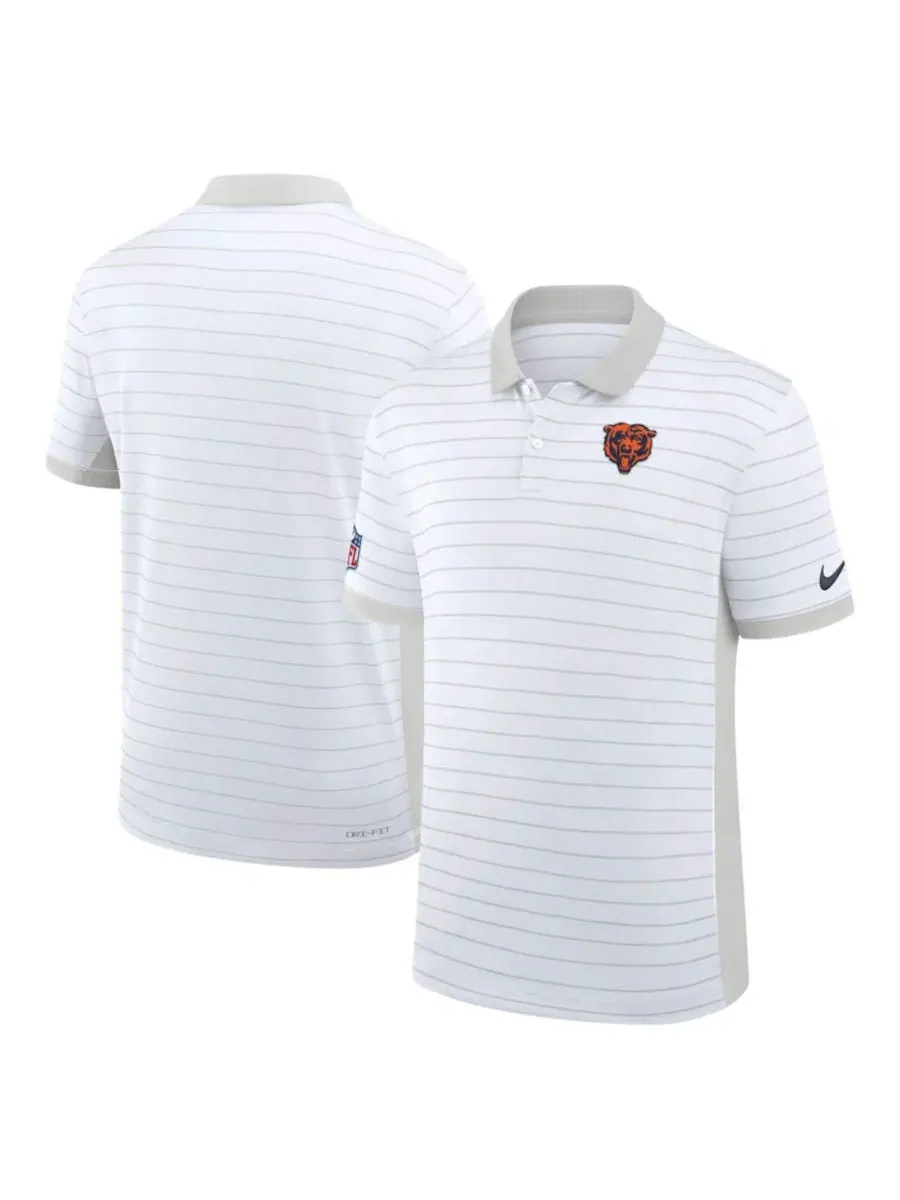Поло Nike Chicago Bears Sideline Victory Stripe Dri-FIT