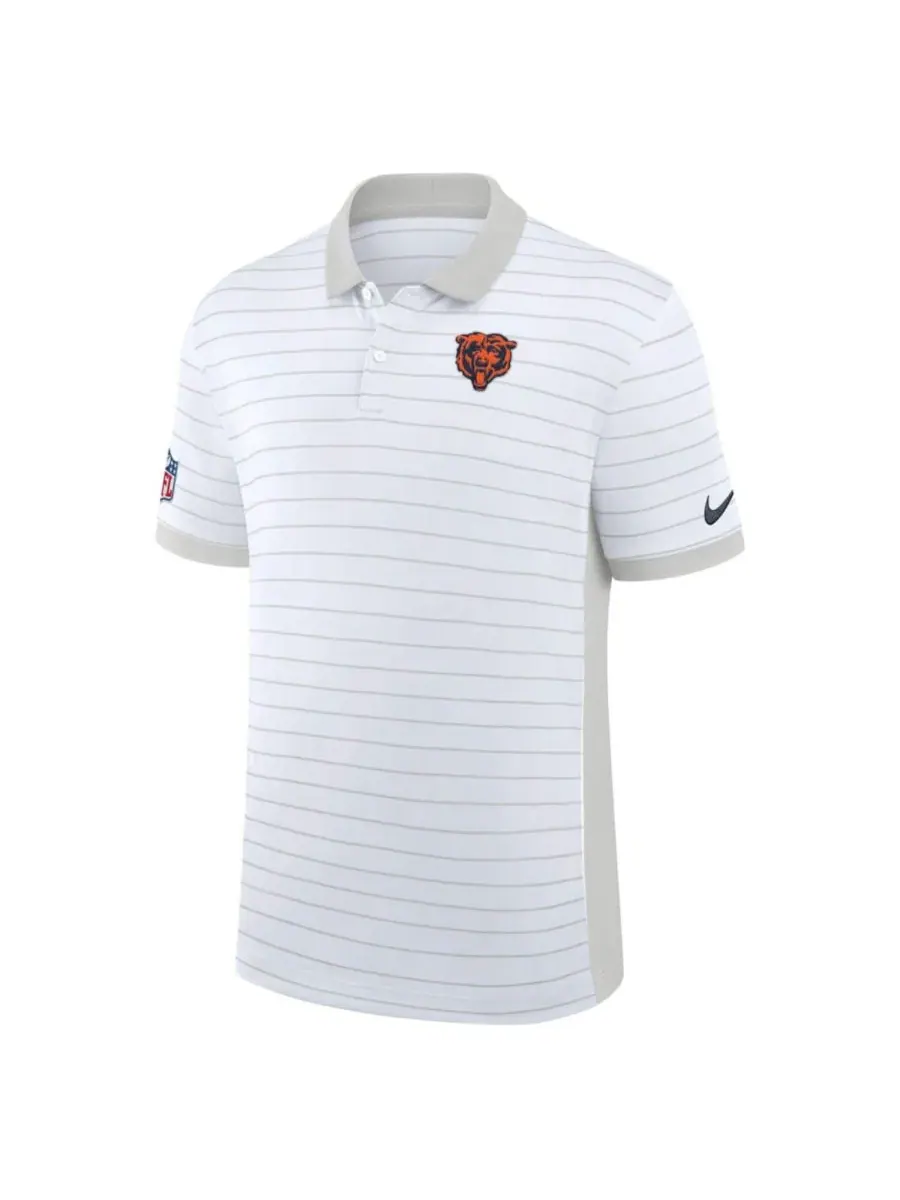 Поло Nike Chicago Bears Sideline Victory Stripe Dri-FIT — изображение 2 из 3, белый