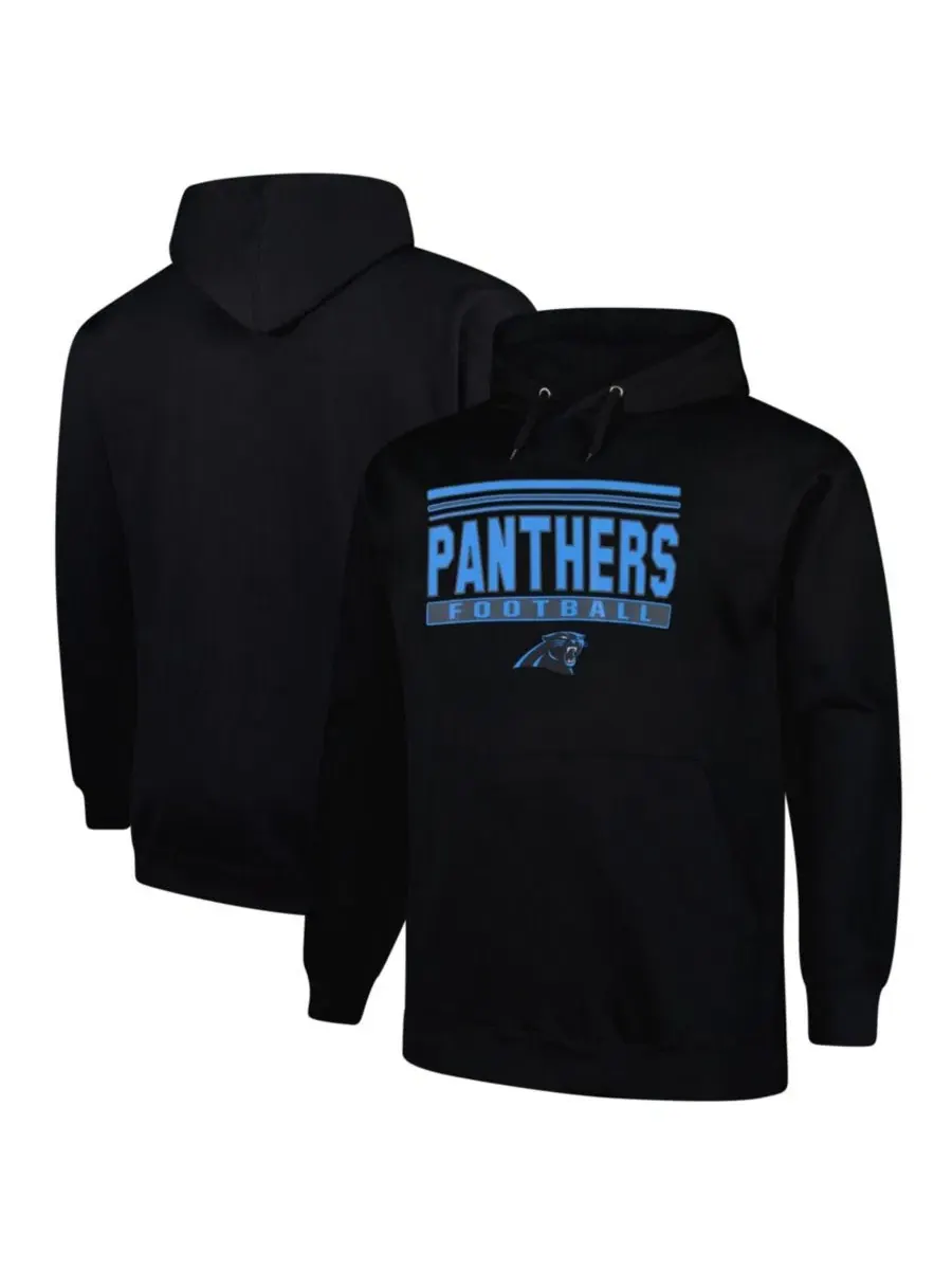 Худи с капюшоном с принтом Carolina Panthers Big Tall Pop Fanatics