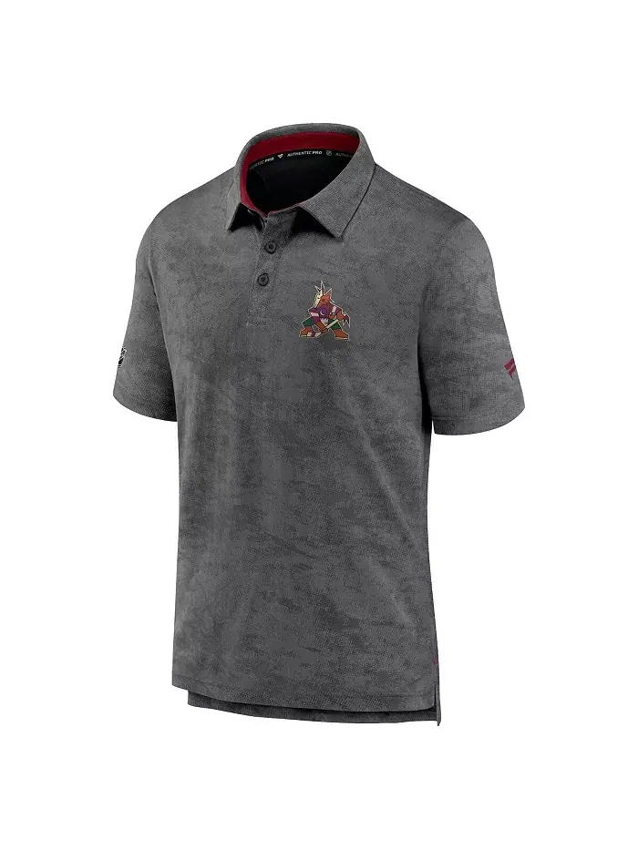 Мужская поло Arizona Coyotes Authentic Pro Rink черного цвета Fanatics — изображение 3 из 3