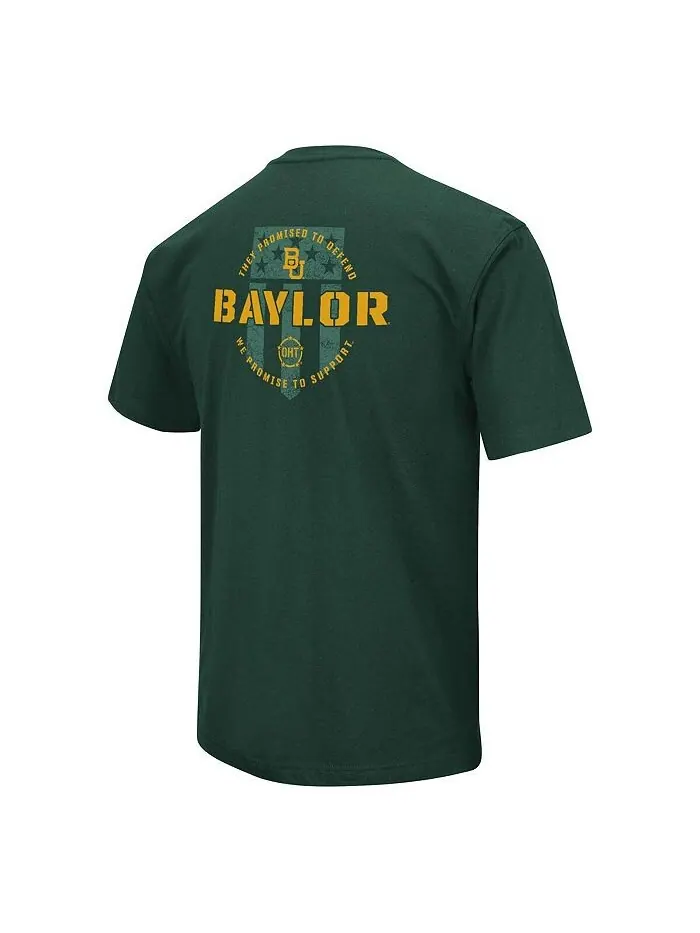 Мужская зеленая футболка в военном стиле Baylor Bears OHT с признательностью Colosseum — изображение 3 из 4, зеленый
