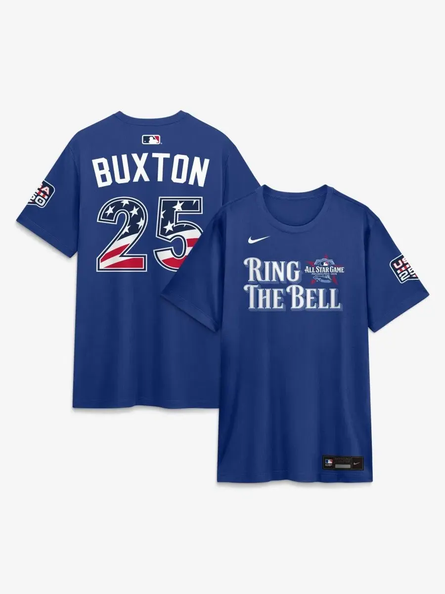Футболка с коротким рукавом с именем и номером Byron Buxton Nike