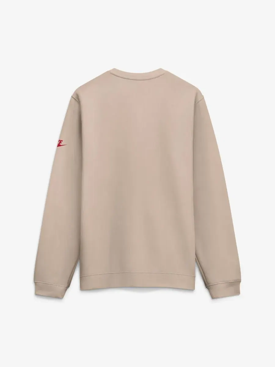 Свитшот мужской с длинным рукавом, с вышивкой I-Formation Rewind Club Nike — изображение 2 из 2, бежевый