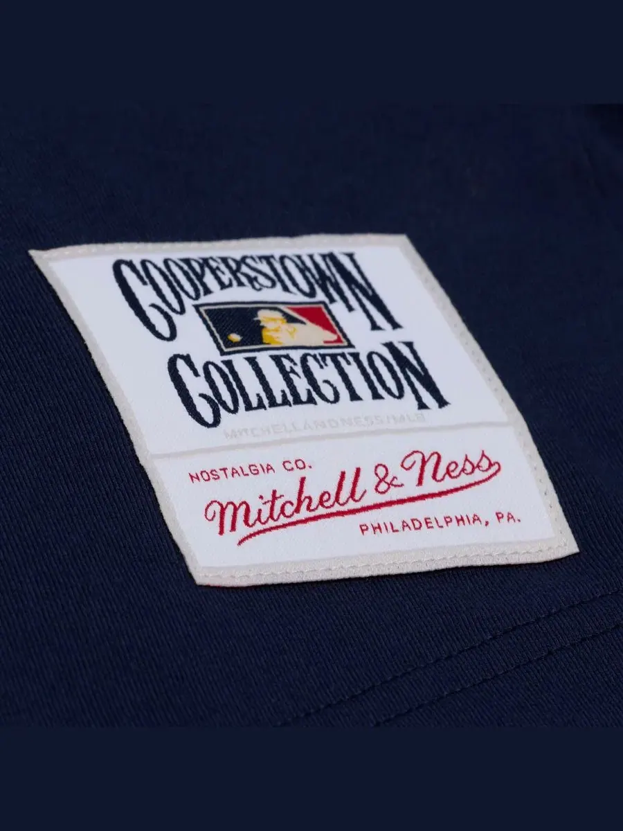 Футболка с длинным рукавом из хлопка с вышивкой Houston Astros Mitchell & Ness — изображение 4 из 5, темно-синий