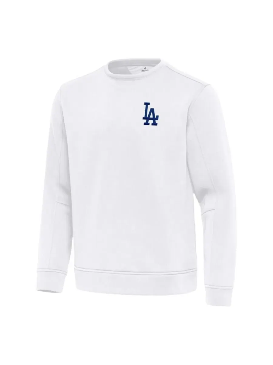 Свитшот с длинным рукавом Los Angeles Dodgers Relevant Lightweight Pullover Antigua — изображение 2 из 3, белый