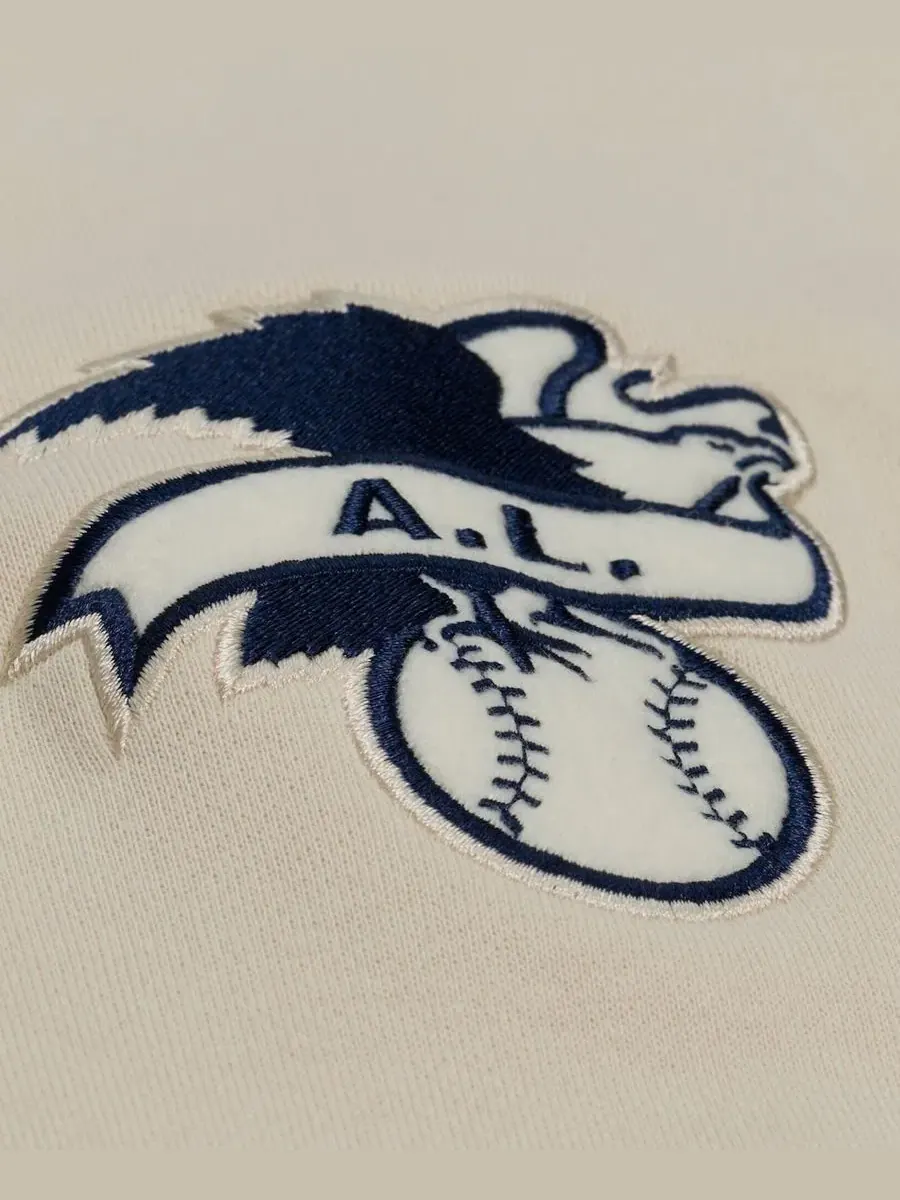 Худи с вышивкой Yacht Rock Detroit Tigers Mitchell & Ness — изображение 3 из 6, бежевый