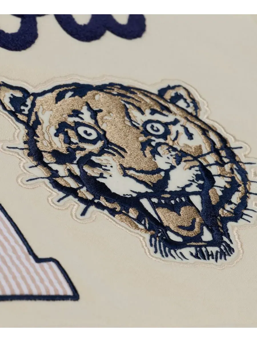 Худи с вышивкой Yacht Rock Detroit Tigers Mitchell & Ness — изображение 4 из 6, бежевый