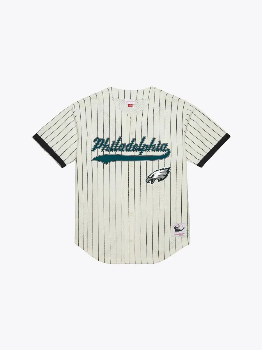 Футболка Mesh Fashion Jersey Brian Dawkins Mitchell & Ness — изображение 2 из 2, бежевый