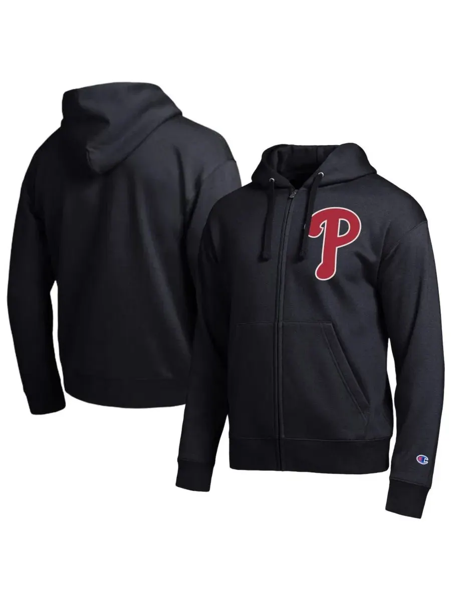 Худи на молнии с принтом Philadelphia Phillies Champion