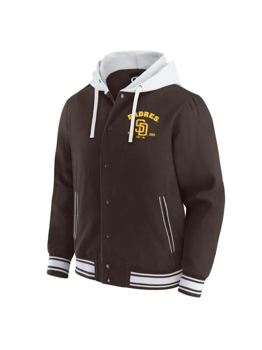 Куртка с капюшоном Full-Snap Darius Rucker Collection by Fanatics — изображение 2 из 3, коричневый