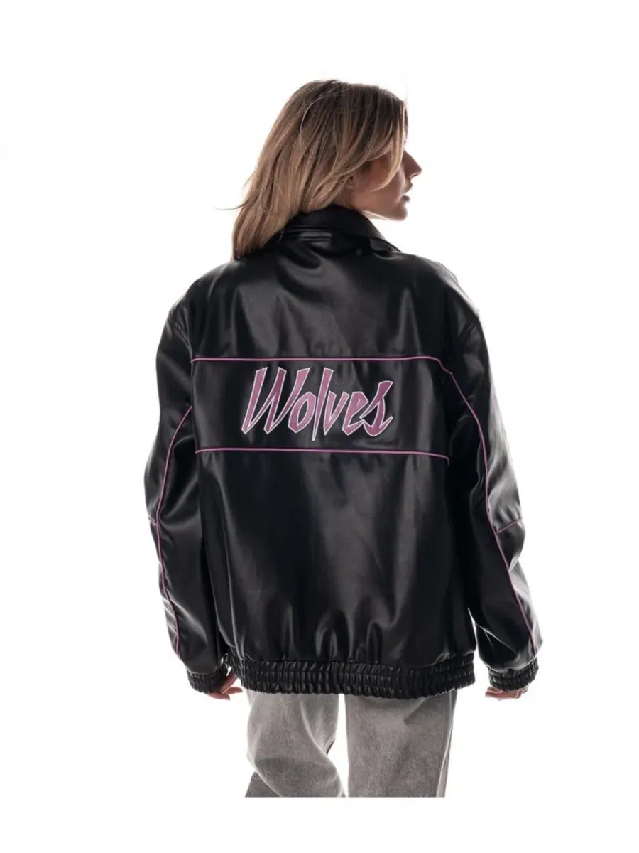 Куртка Minnesota Timberwolves City Edition с принтом The Wild Collective — изображение 4 из 4, черный