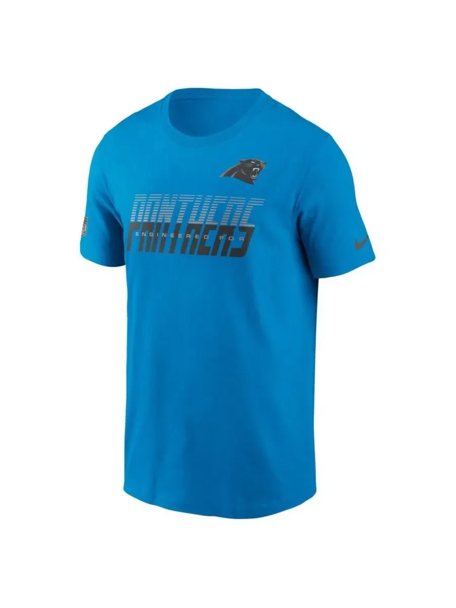 Футболка с коротким рукавом Dri-FIT Carolina Panthers Nike — изображение 2 из 3, синий