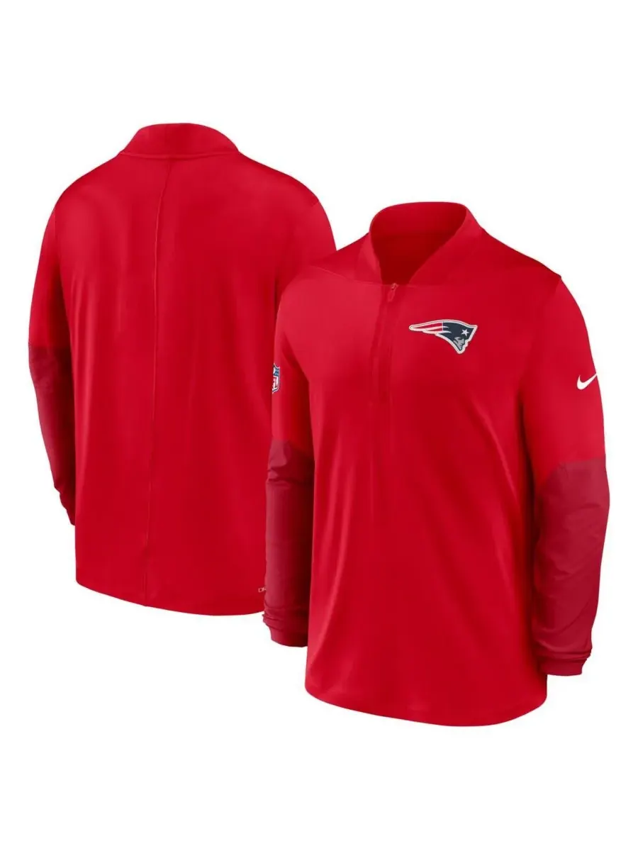 Nike Мужская красная толстовка с капюшоном New England Patriots Sideline Dri-FIT с — изображение 4 из 5, красный