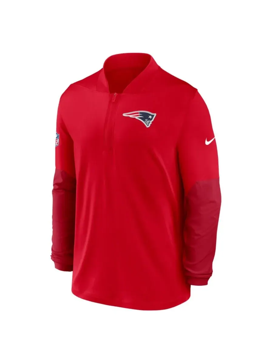 Nike Мужская красная толстовка с капюшоном New England Patriots Sideline Dri-FIT с — изображение 5 из 5, красный