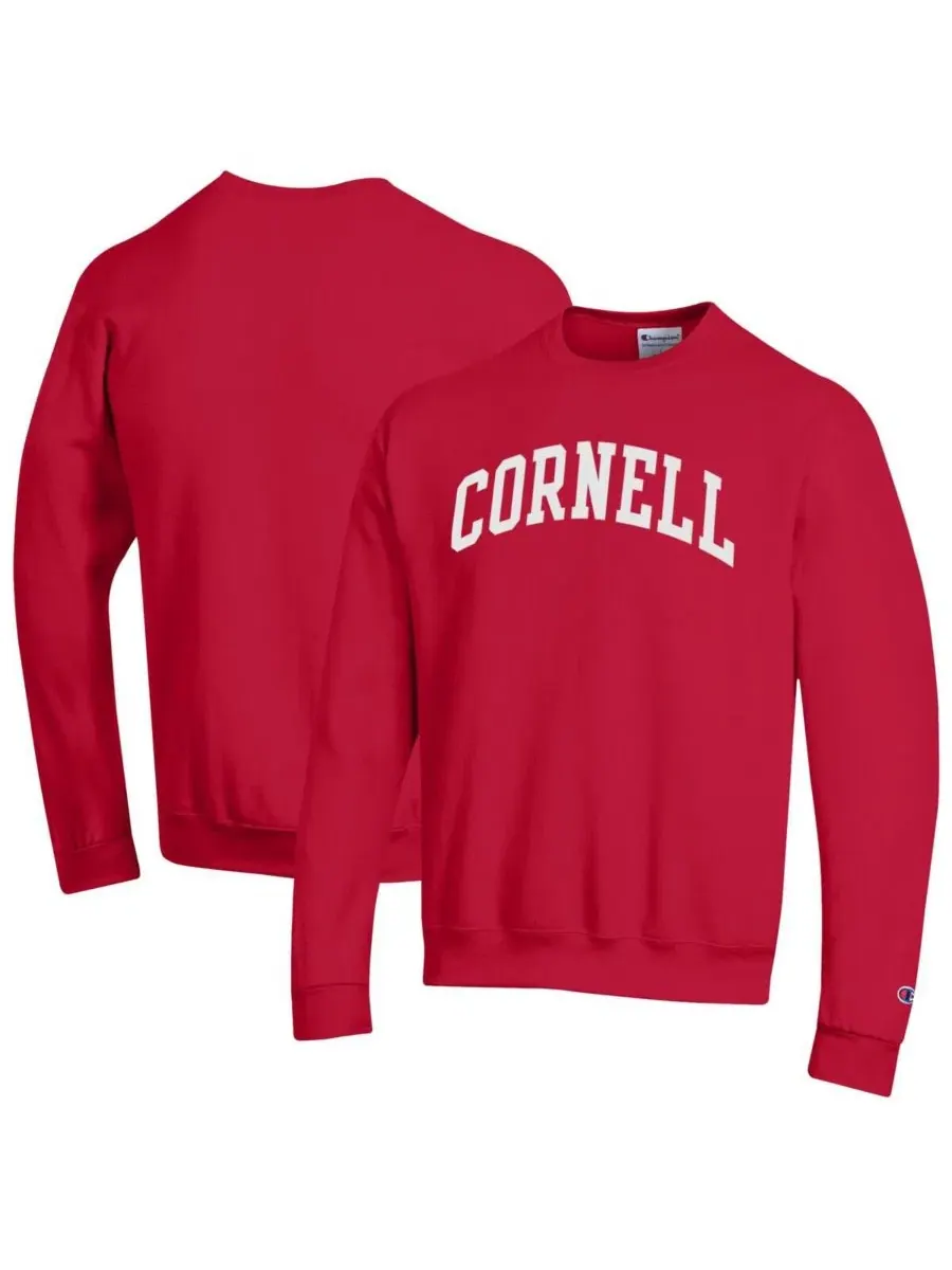 Мужская красная флисовая толстовка Cornell Big Red Basic Arch Champion