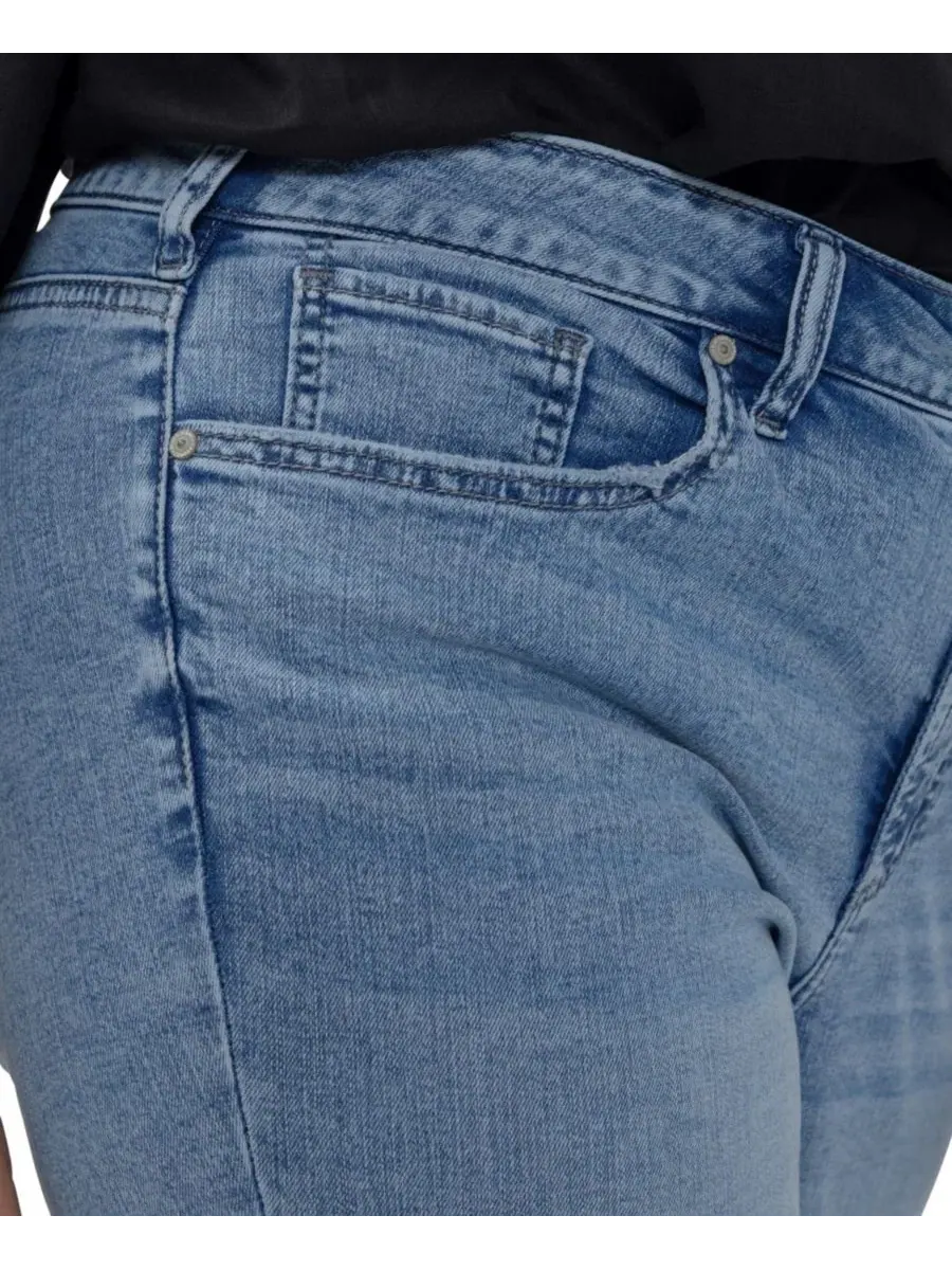 Джинсы прямого кроя с высокой посадкой Avery Plus Size Silver Jeans Co., Bluebelle — изображение 4 из 10