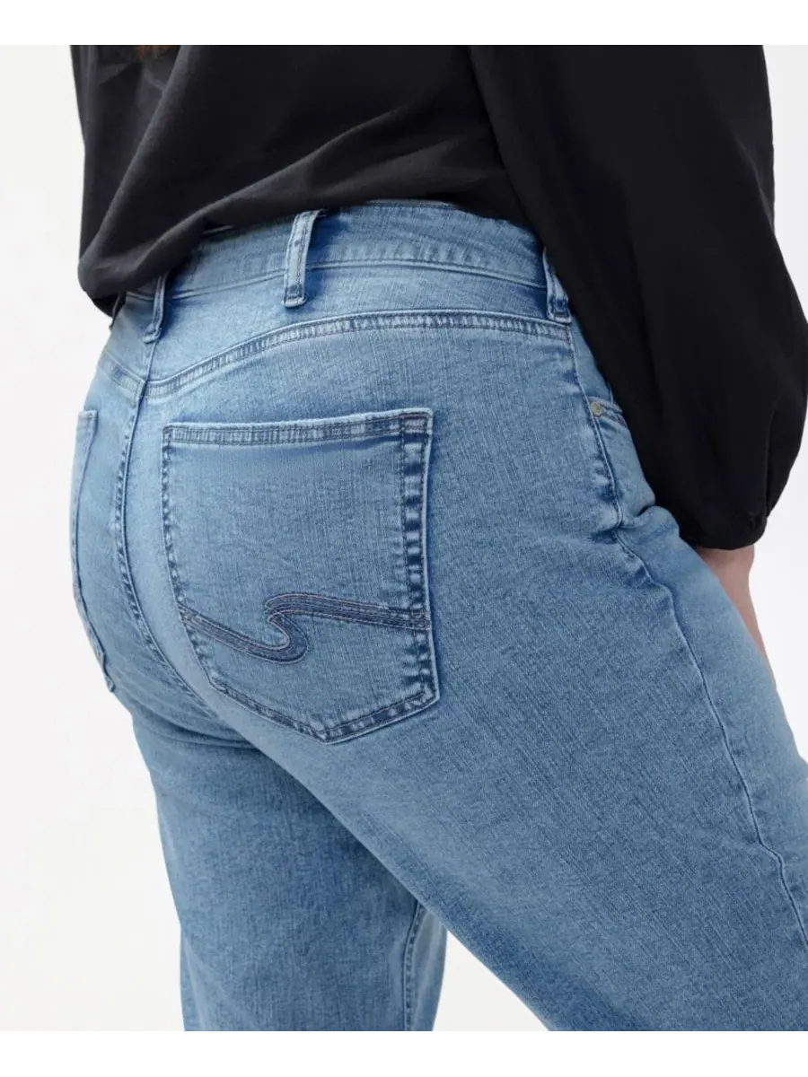 Джинсы прямого кроя с высокой посадкой Avery Plus Size Silver Jeans Co., Bluebelle — изображение 10 из 10