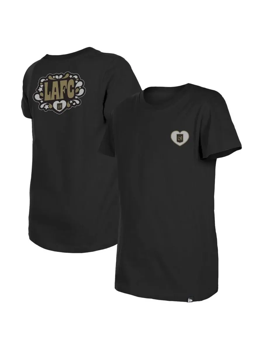 New Era Футболка Big Girls Black LAFC Bubble Heart