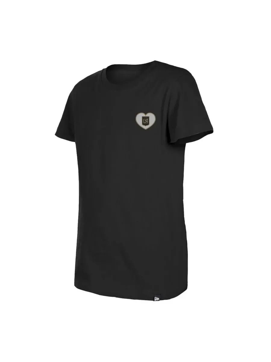 New Era Футболка Big Girls Black LAFC Bubble Heart — изображение 2 из 4, черный