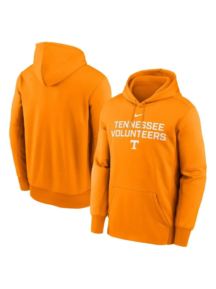 Nike Мужская толстовка с капюшоном Tennessee Orange Tennessee Volunteers Team Stacked Performance
