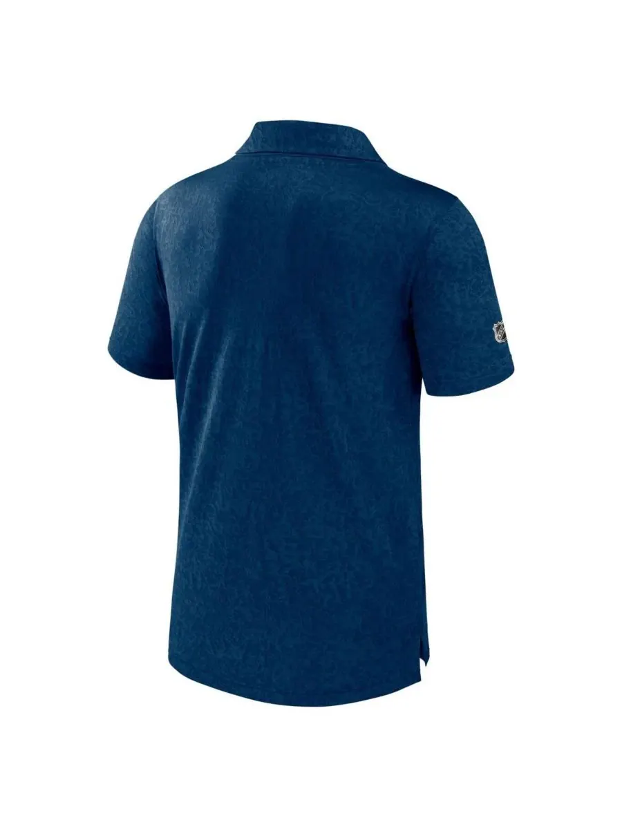 Fanatics Мужская поло-рубашка Seattle Kraken Authentic Pro Jacquard глубокого синего цвета — изображение 2 из 3