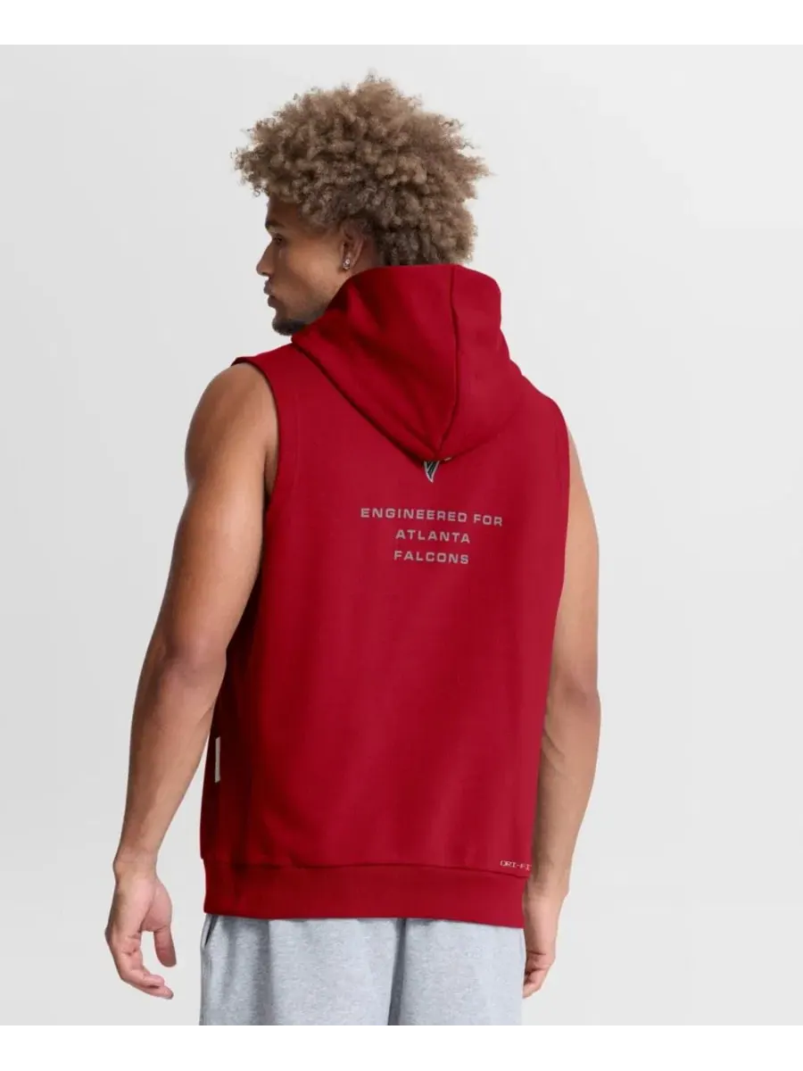 Безрукавка с капюшоном Nike Atlanta Falcons Sideline Standard Issue Dri-FIT — изображение 2 из 5, красный
