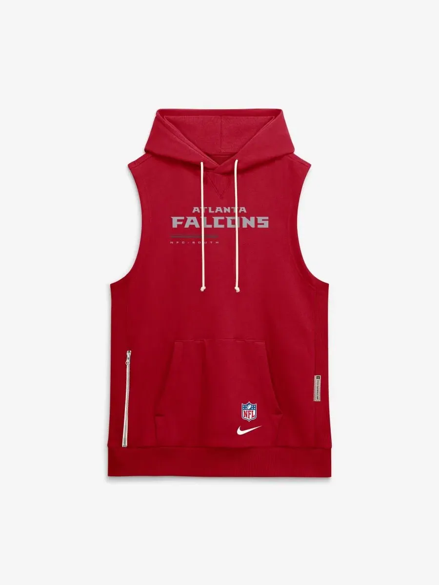 Безрукавка с капюшоном Nike Atlanta Falcons Sideline Standard Issue Dri-FIT — изображение 4 из 5, красный