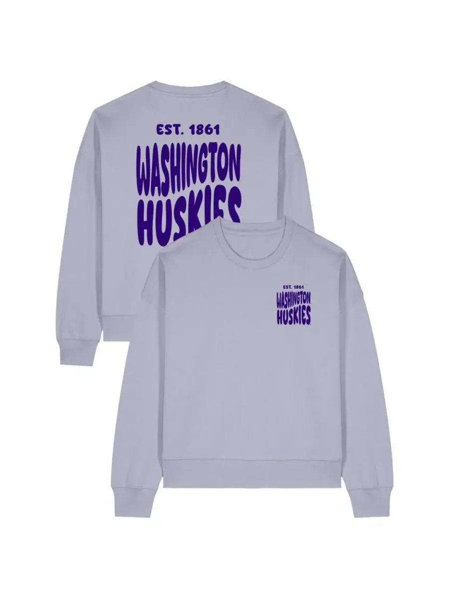 Свитшот женский с принтом Washington Huskies Cloud Uscape Apparel