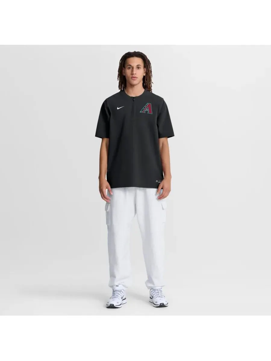 Nike Мужская черная ветровка Arizona Diamondbacks Authentic Collection Dri-FIT с застежкой-молнией — изображение 3 из 3
