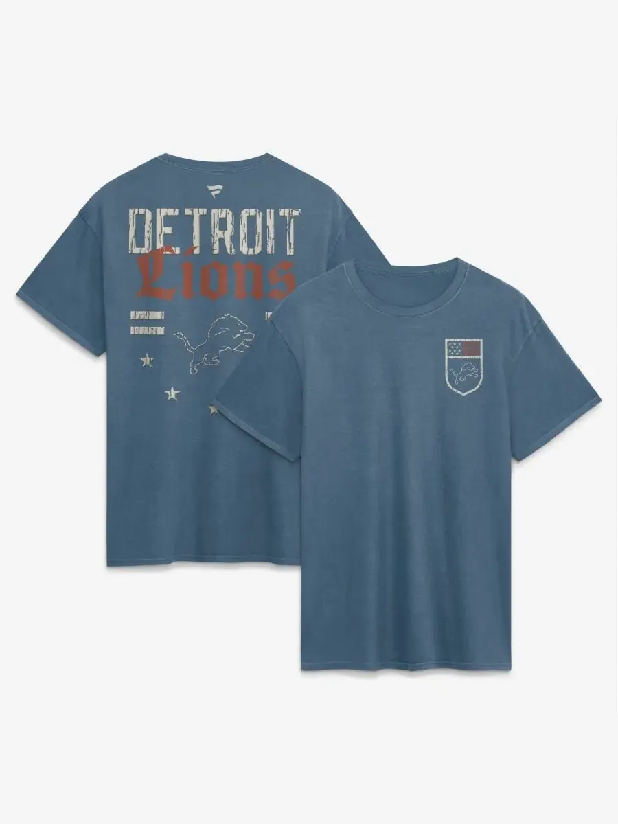 Футболка с принтом Detroit Lions Washed Americana Fanatics