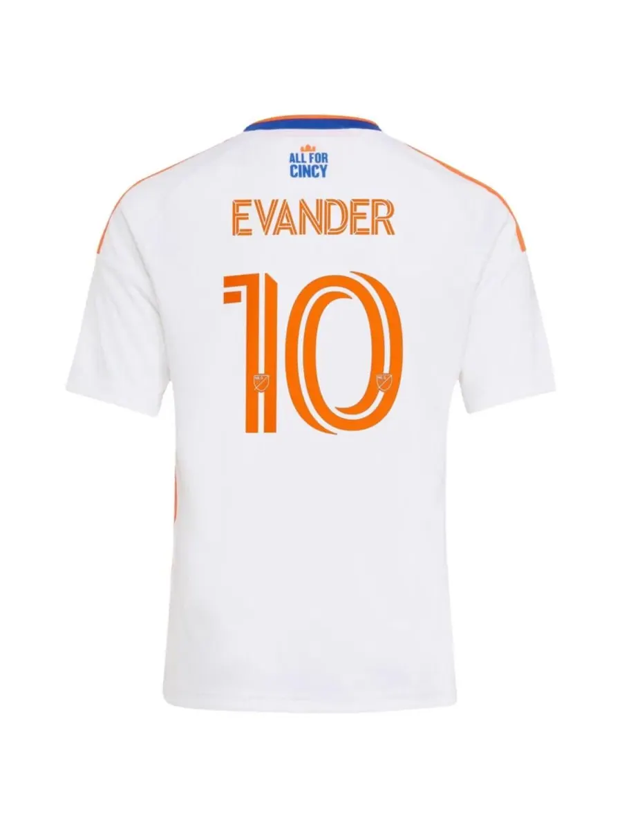 Футболка Evander da Silva Ferreira White FC Cincinnati 2026 The Seven Hills Kit Replica Jersey — изображение 3 из 3, белый