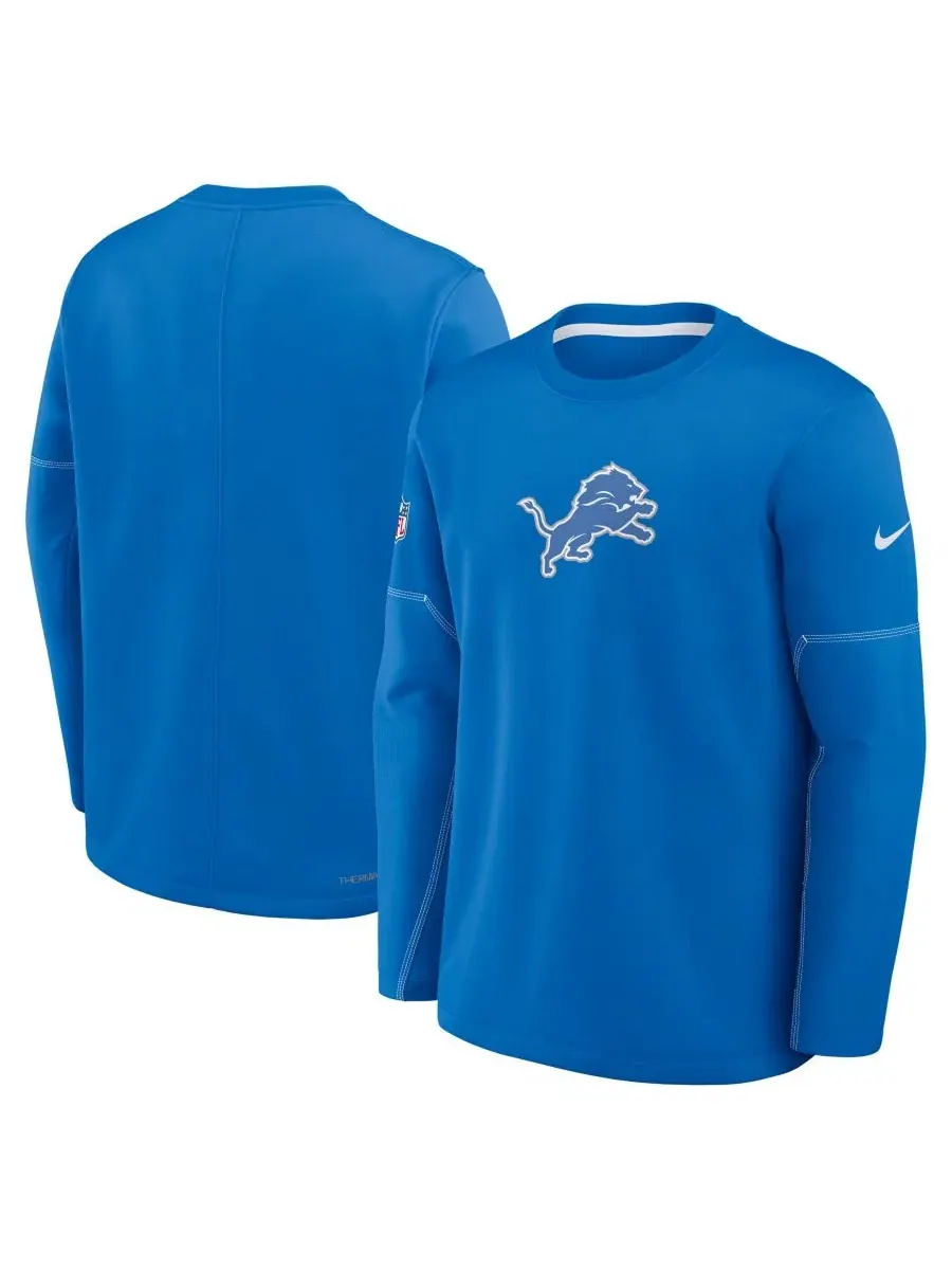 Свитшот Detroit Lions Sideline Coaches Therma-FIT Nike