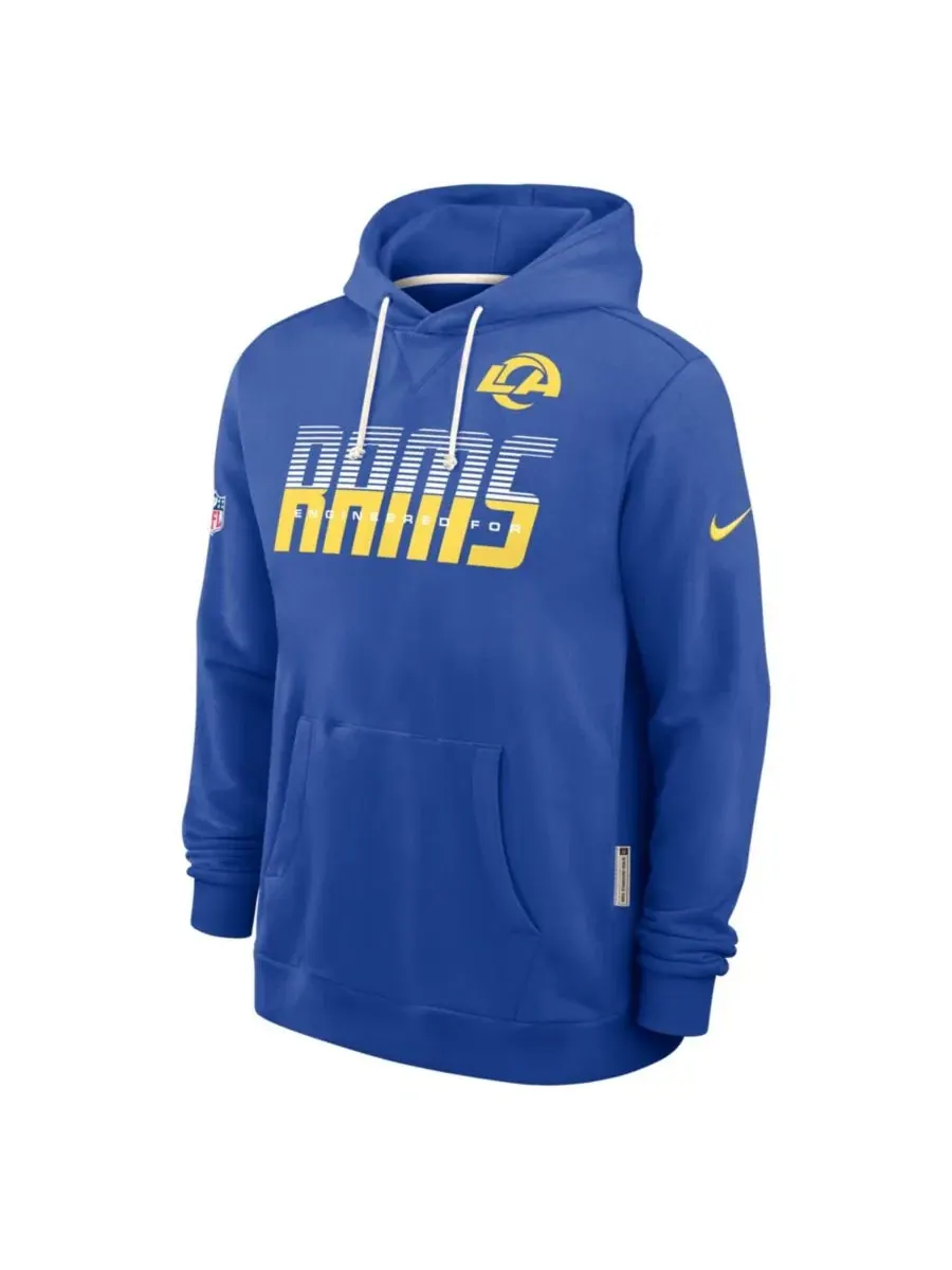 Худи Nike с капюшоном, с длинным рукавом, Los Angeles Rams Sideline Standard Issue Dri-FIT